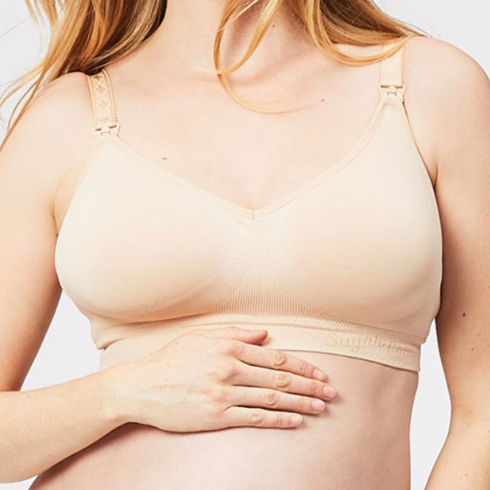 Cake Maternity XL Popping Sugar Candy Maternity & Nursing Bralette (G - K) Beige